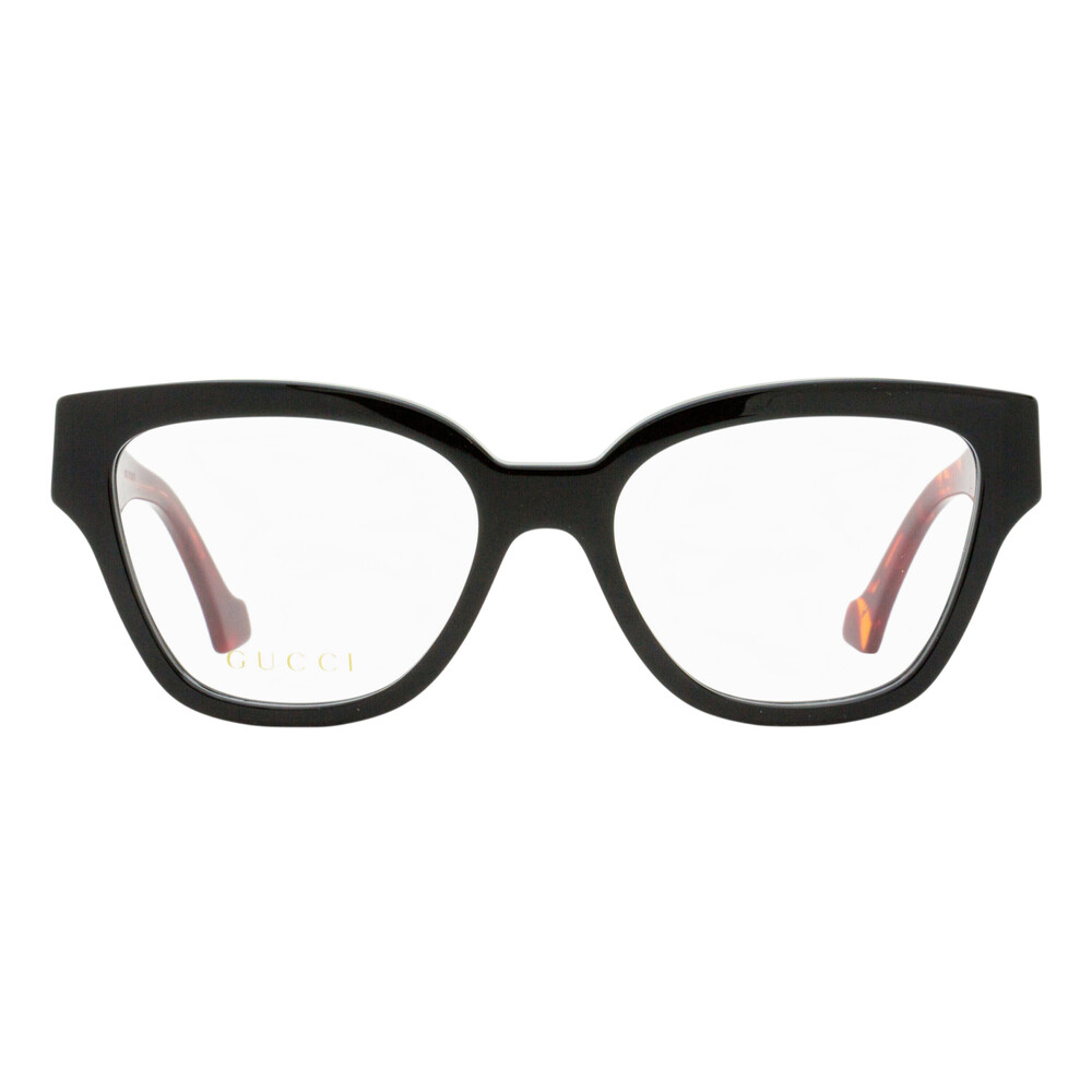 Gucci Sculpted Square Eyeglasses GG1424O 007 Black/Havana 54mm - Picture 2 of 2